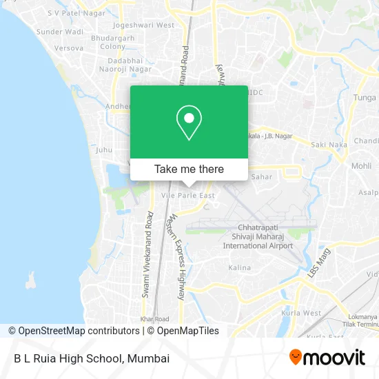 B L Ruia High School map