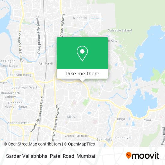 Sardar Vallabhbhai Patel Road map