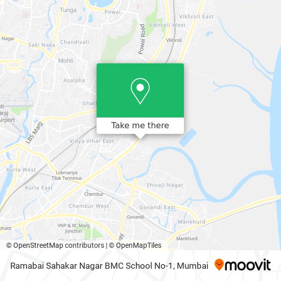 Ramabai Sahakar Nagar BMC School No-1 map