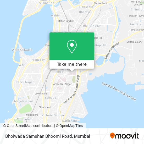 Bhoiwada Samshan Bhoomi Road map
