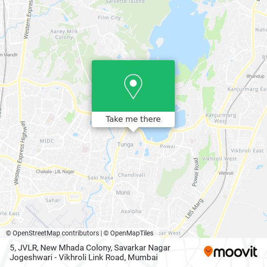 5, JVLR, New Mhada Colony, Savarkar Nagar Jogeshwari - Vikhroli Link Road map