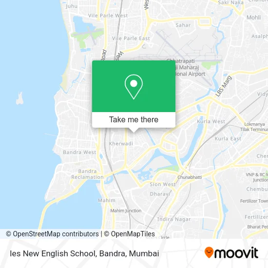 Ies New English School, Bandra map