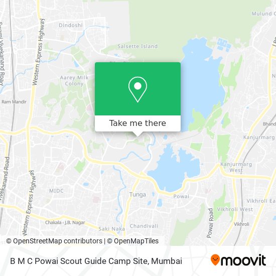 B M C Powai Scout Guide Camp Site map