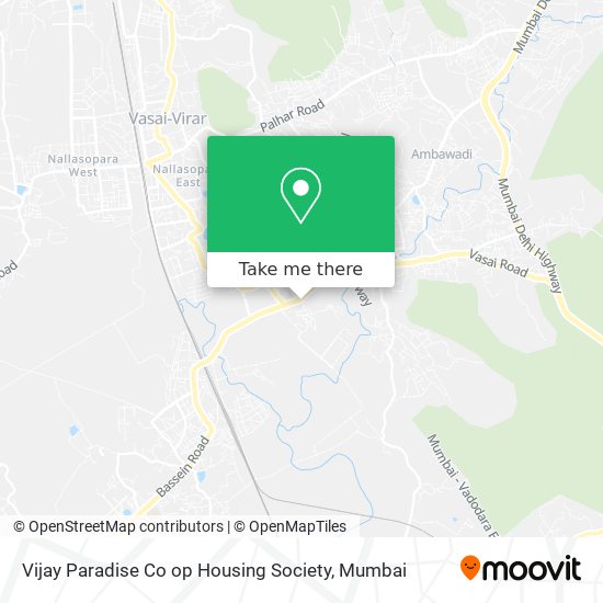 Vijay Paradise Co op Housing Society map