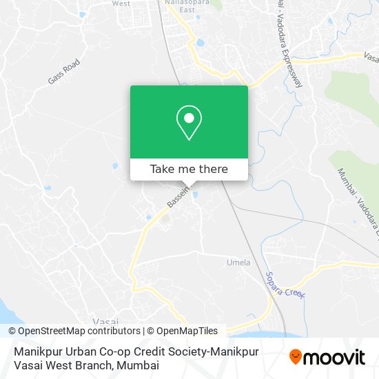 Manikpur Urban Co-op Credit Society-Manikpur Vasai West Branch map