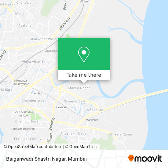 Baiganwadi-Shastri Nagar map