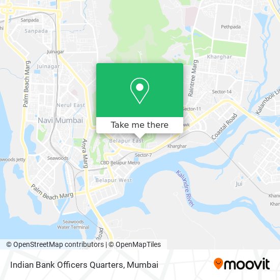 Indian Bank Officers Quarters map
