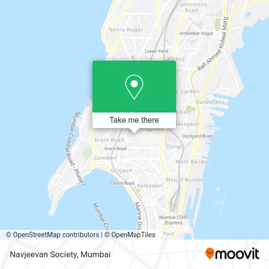 Navjeevan Society map