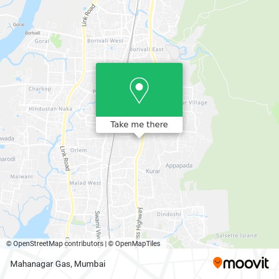 Mahanagar Gas map