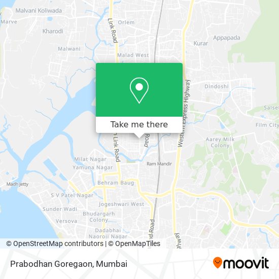 Prabodhan Goregaon map