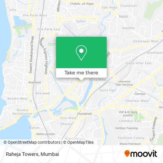 Raheja Towers map