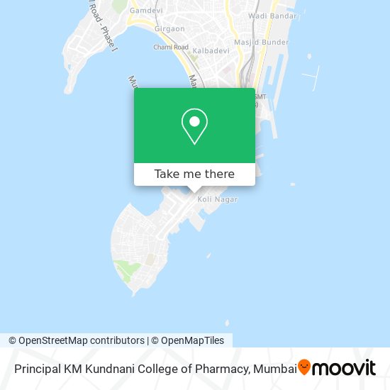 Principal KM Kundnani College of Pharmacy map