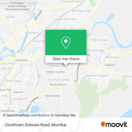 Choithram Gidwani Road map