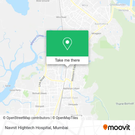 Navnit Highthech Hospital map