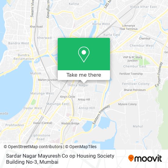 Sardar Nagar Mayuresh Co op Housing Society Building No-3 map