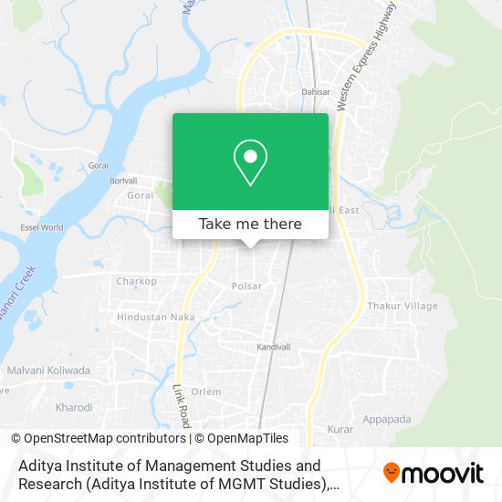 Aditya Institute of Management Studies and Research (Aditya Institute of MGMT Studies) map