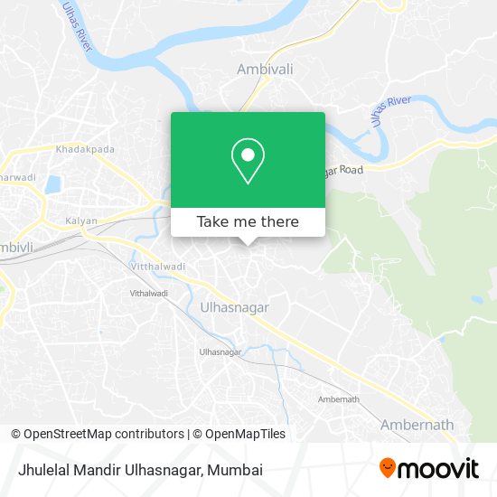 Jhulelal Mandir Ulhasnagar map