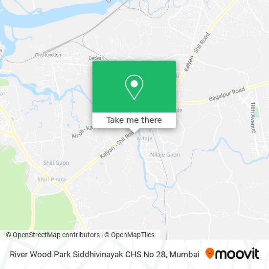 River Wood Park Siddhivinayak CHS No 28 map