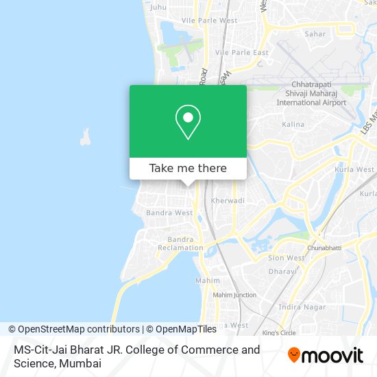 MS-Cit-Jai Bharat JR. College of Commerce and Science map