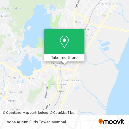 Lodha Aurum Elitis Tower map