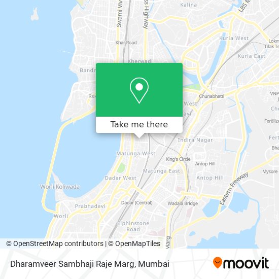 Dharamveer Sambhaji Raje Marg map