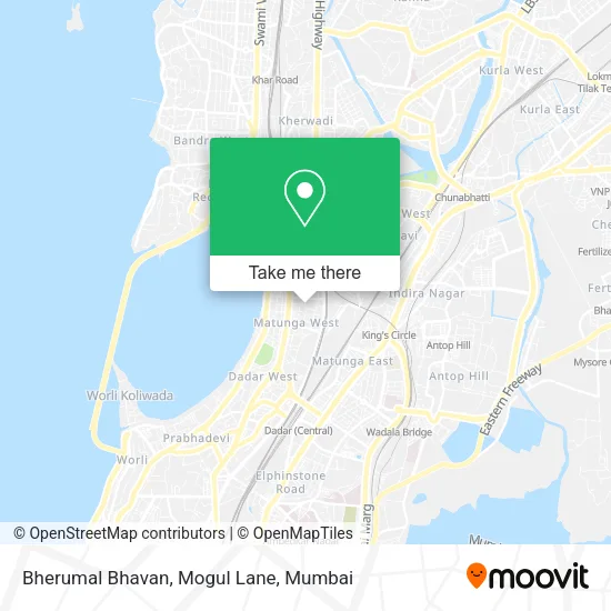 Bherumal Bhavan, Mogul Lane map
