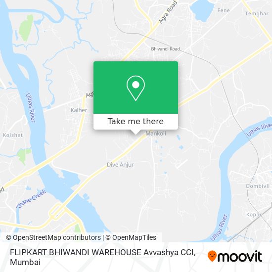 FLIPKART BHIWANDI WAREHOUSE Avvashya CCI map
