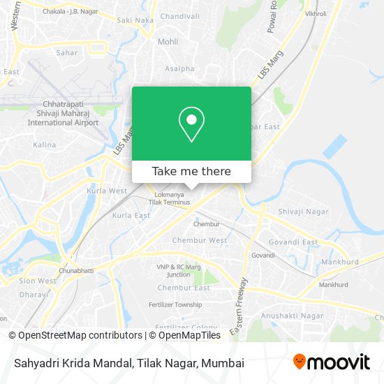 Sahyadri Krida Mandal, Tilak Nagar map