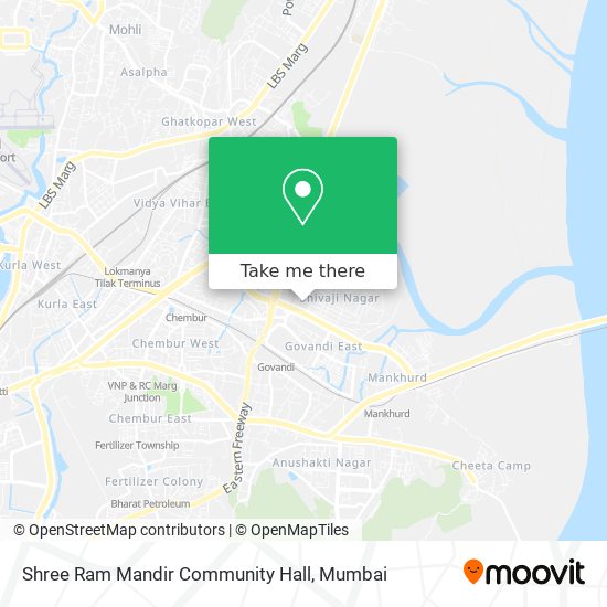 Shree Ram Mandir Community Hall map