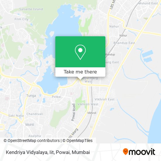 Kendriya Vidyalaya, Iit, Powai map