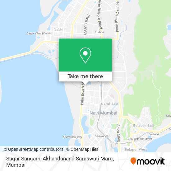 Sagar Sangam, Akhandanand Saraswati Marg map