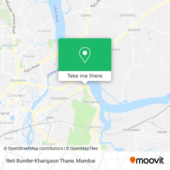 Reti Bunder-Kharigaon Thane map