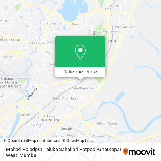 Mahad Poladpur Taluka Sahakari Patpedi-Ghatkopar West map