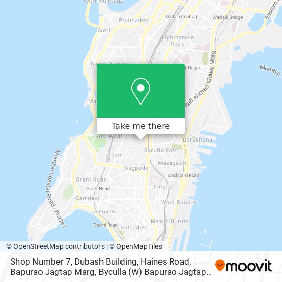 Shop Number 7, Dubash Building, Haines Road, Bapurao Jagtap Marg, Byculla (W) Bapurao Jagtap Marg map