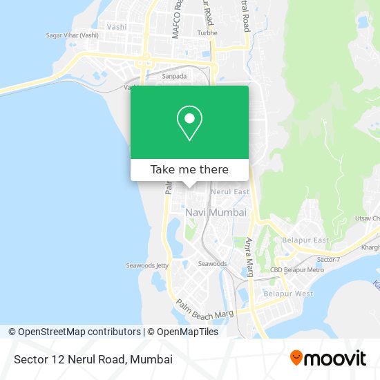 Sector 12 Nerul Road map