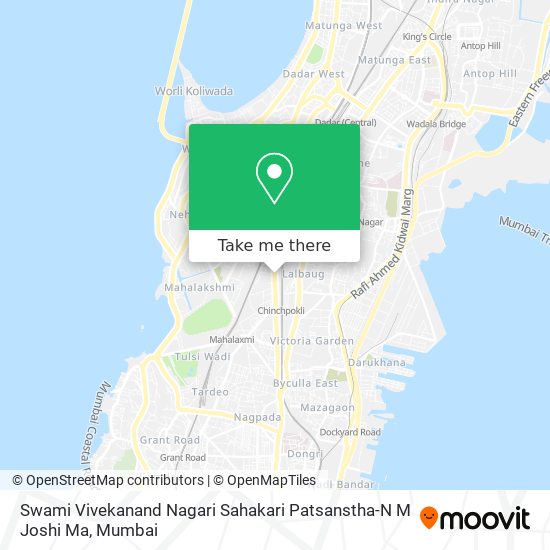 Swami Vivekanand Nagari Sahakari Patsanstha-N M Joshi Ma map