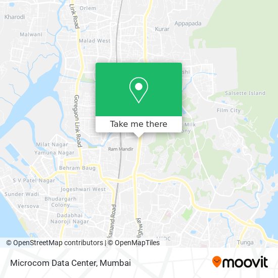 Microcom Data Center map