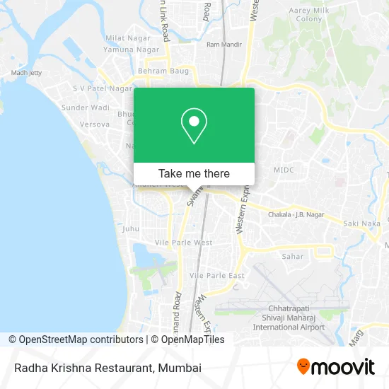 Radha Krishna Restaurant map