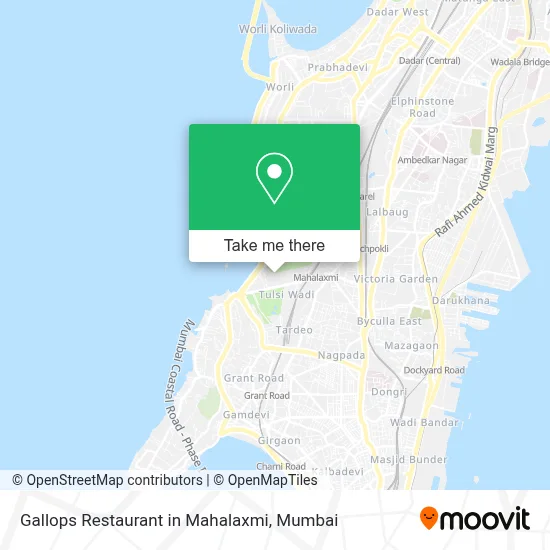 Gallops Restaurant in Mahalaxmi map
