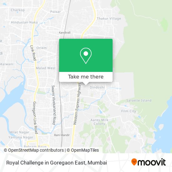 Royal Challenge in Goregaon East map