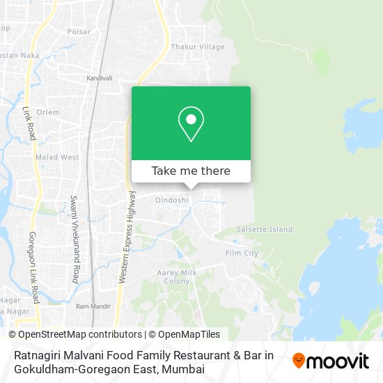 Ratnagiri Malvani Food Family Restaurant & Bar in Gokuldham-Goregaon East map