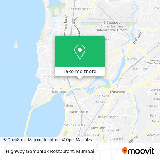 Highway Gomantak Restaurant map