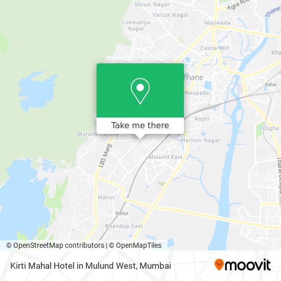 Kirti Mahal Hotel in Mulund West map