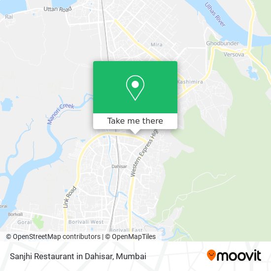 Sanjhi Restaurant in Dahisar map