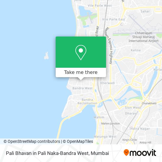 Pali Bhavan in Pali Naka-Bandra West map