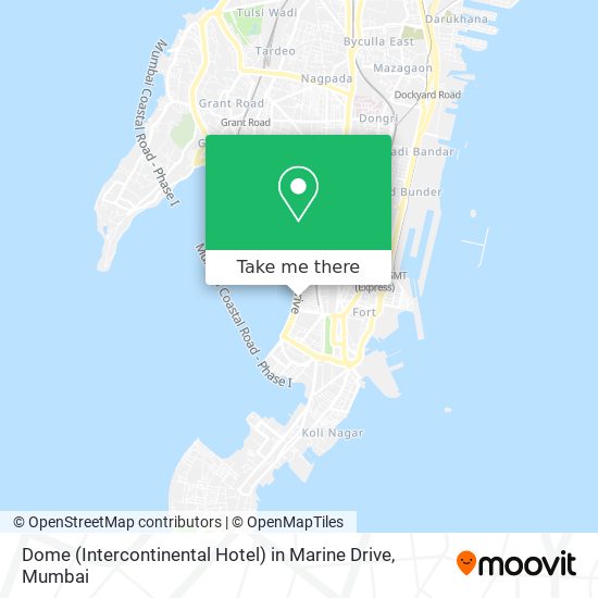 Dome (Intercontinental Hotel) in Marine Drive map