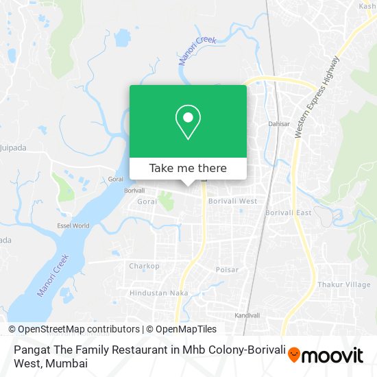 Pangat The Family Restaurant in Mhb Colony-Borivali West map