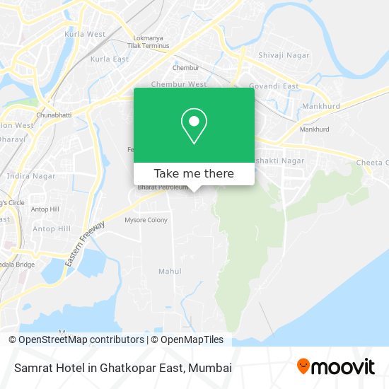 Samrat Hotel in Ghatkopar East map