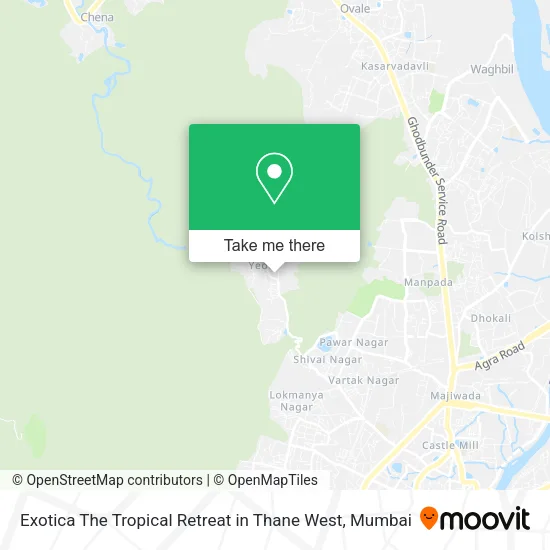 Exotica The Tropical Retreat in Thane West map