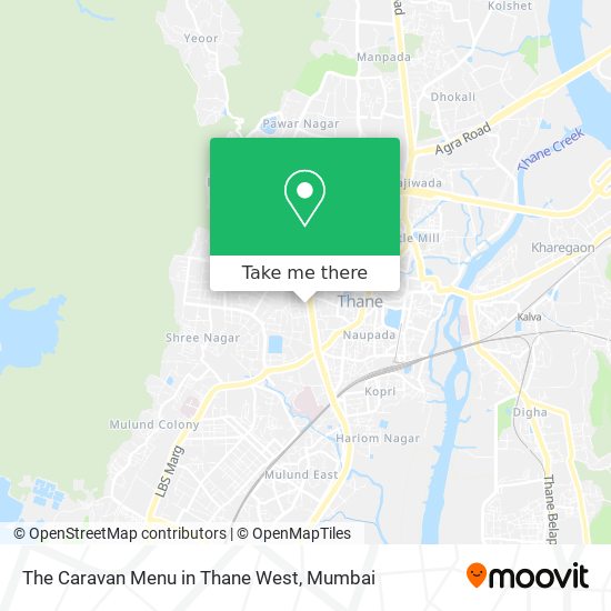 The Caravan Menu in Thane West map